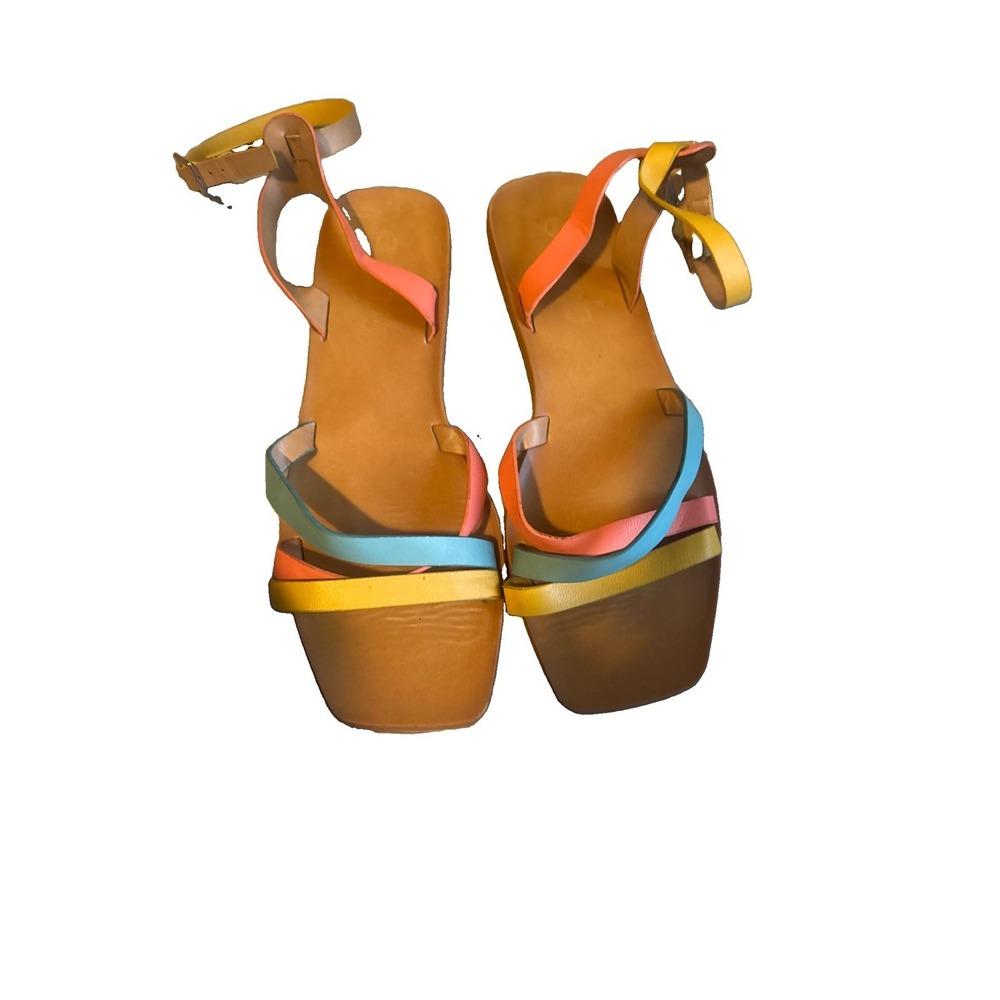 Sheln Multicolor Womens Strappy Sandal Size 8
